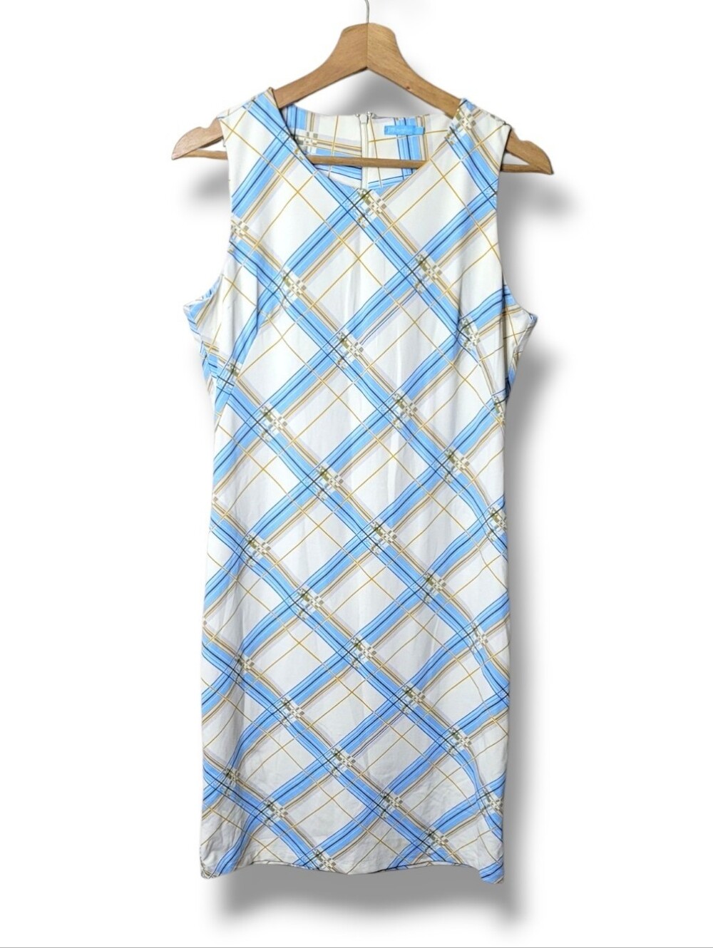 J. McLaughlin Devon Plaid Sleeveless Shift Dress